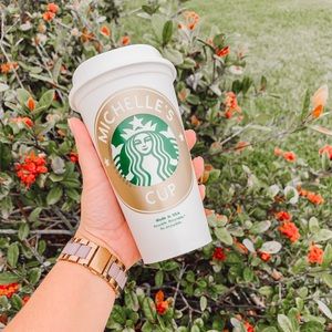 Personalized Reusable Starbucks Cup (GOLD)